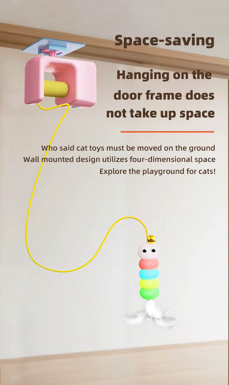 Cats Toys Pet Stress Relief Rechargeable Hanging Automatic Electric Flying Bird