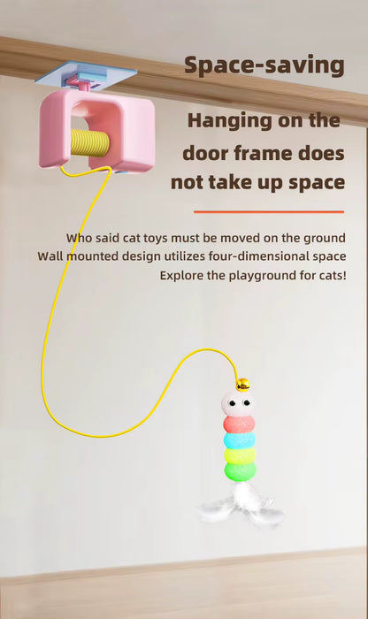 Cats Toys Pet Stress Relief Rechargeable Hanging Automatic Electric Flying Bird