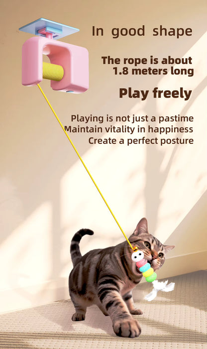 Cats Toys Pet Stress Relief Rechargeable Hanging Automatic Electric Flying Bird